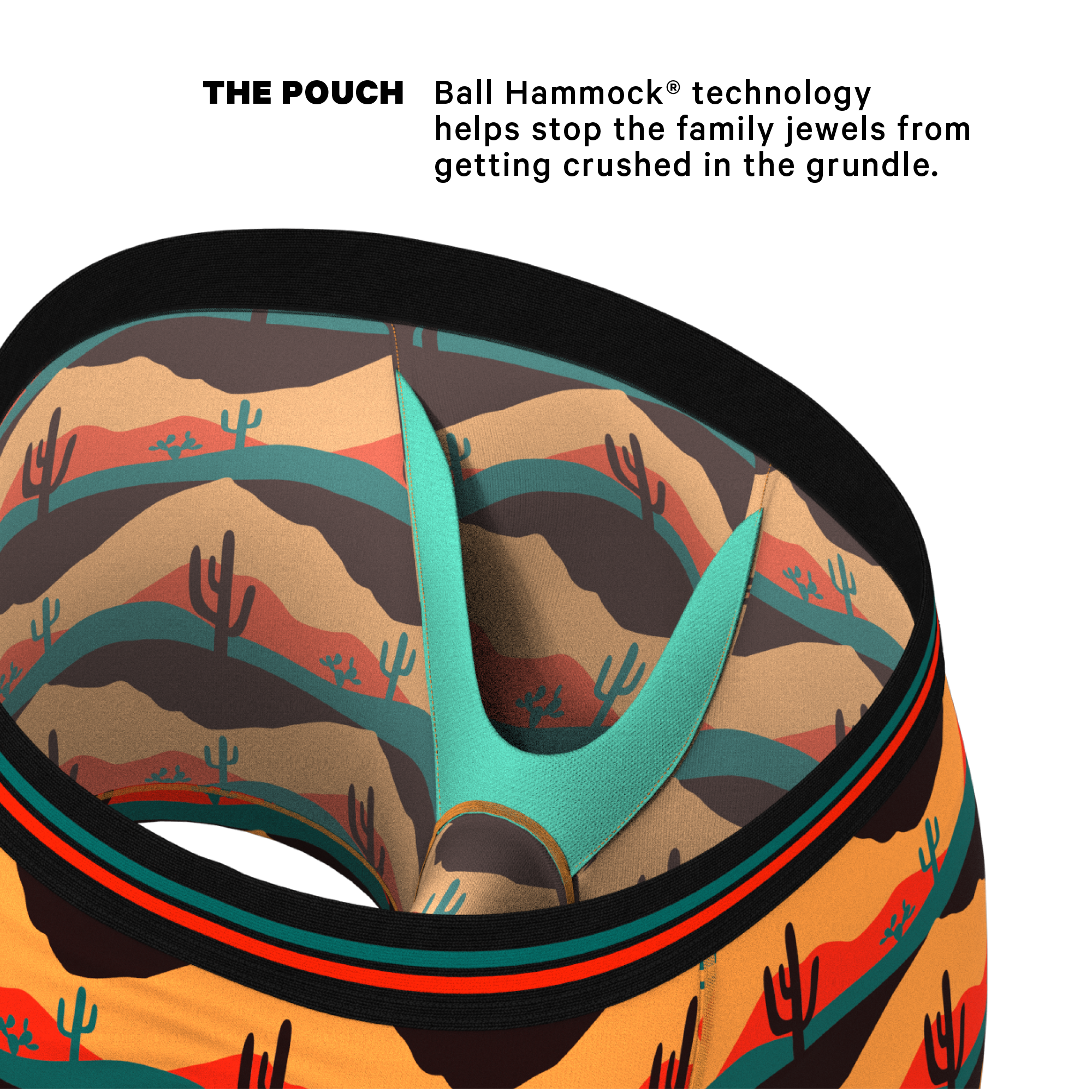 The Arizona Dawn | Desert Scene Ball Hammock® Pouch Underwear - Shinesty