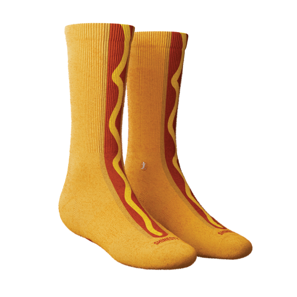 The Ask Me | Hot Dog Heel Hammock™ Crew Socks - Shinesty