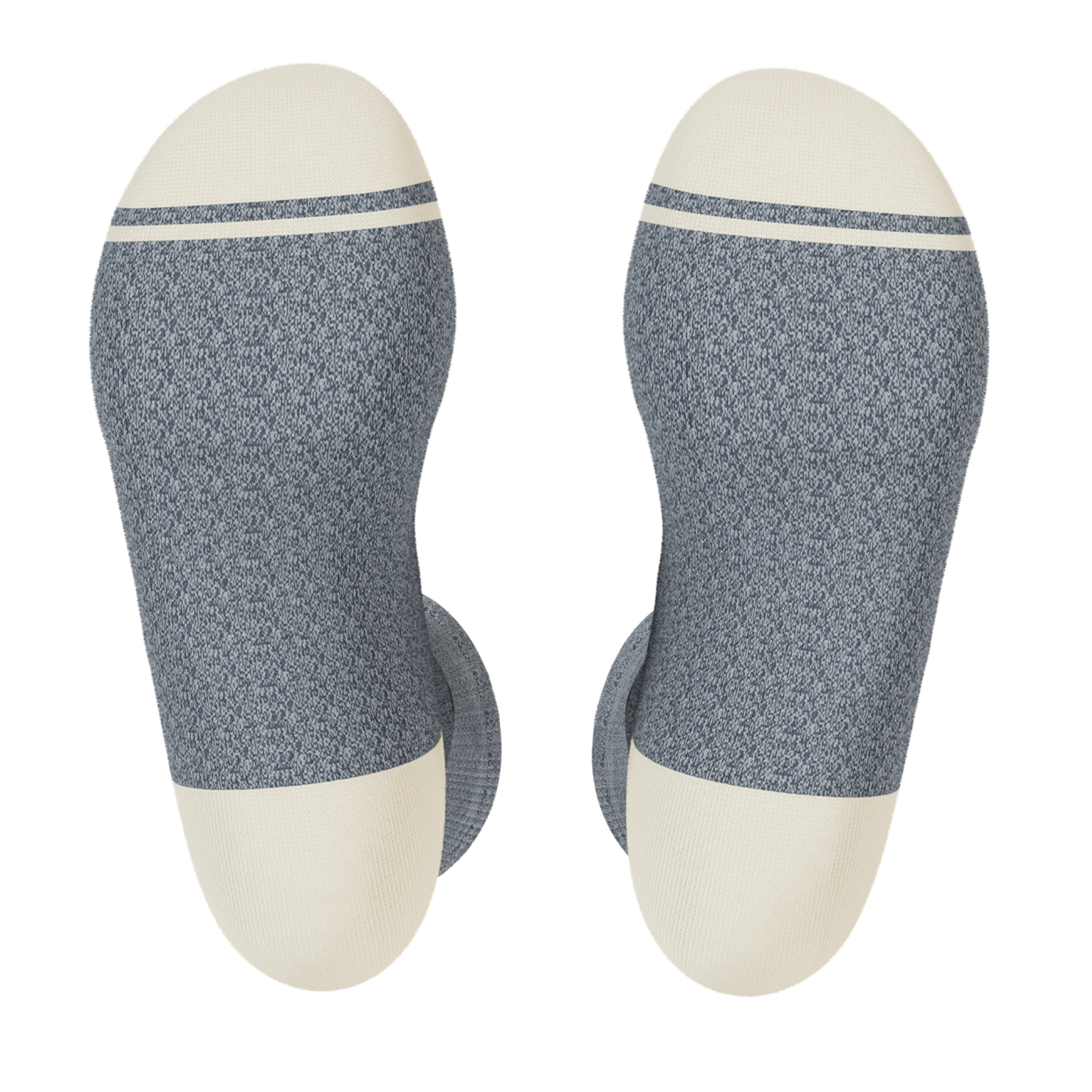 The Asteroid | Blue Marl Heel Hammock™ Crew Socks - Shinesty