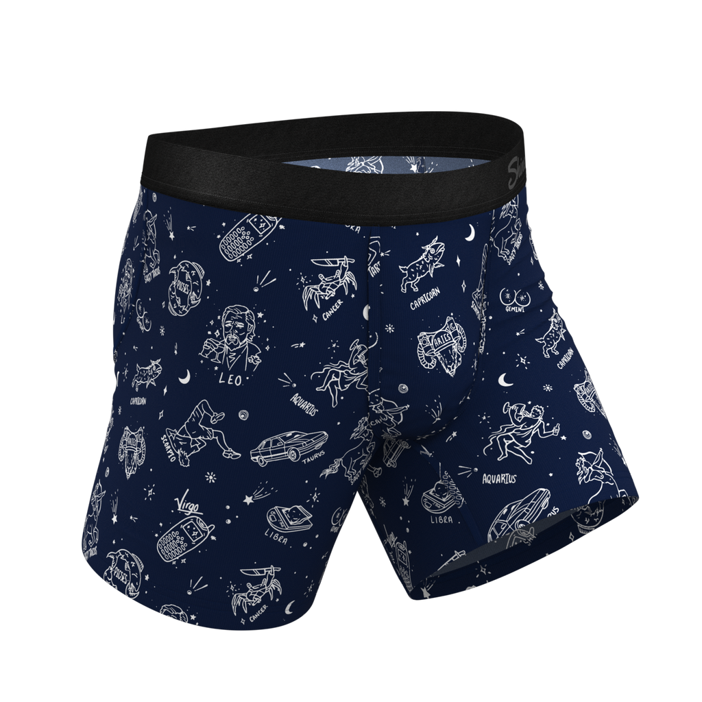 The Astrology Major | Glow in the Dark Astrological Signs Ball Hammock® Pouch Underwear - Shinesty