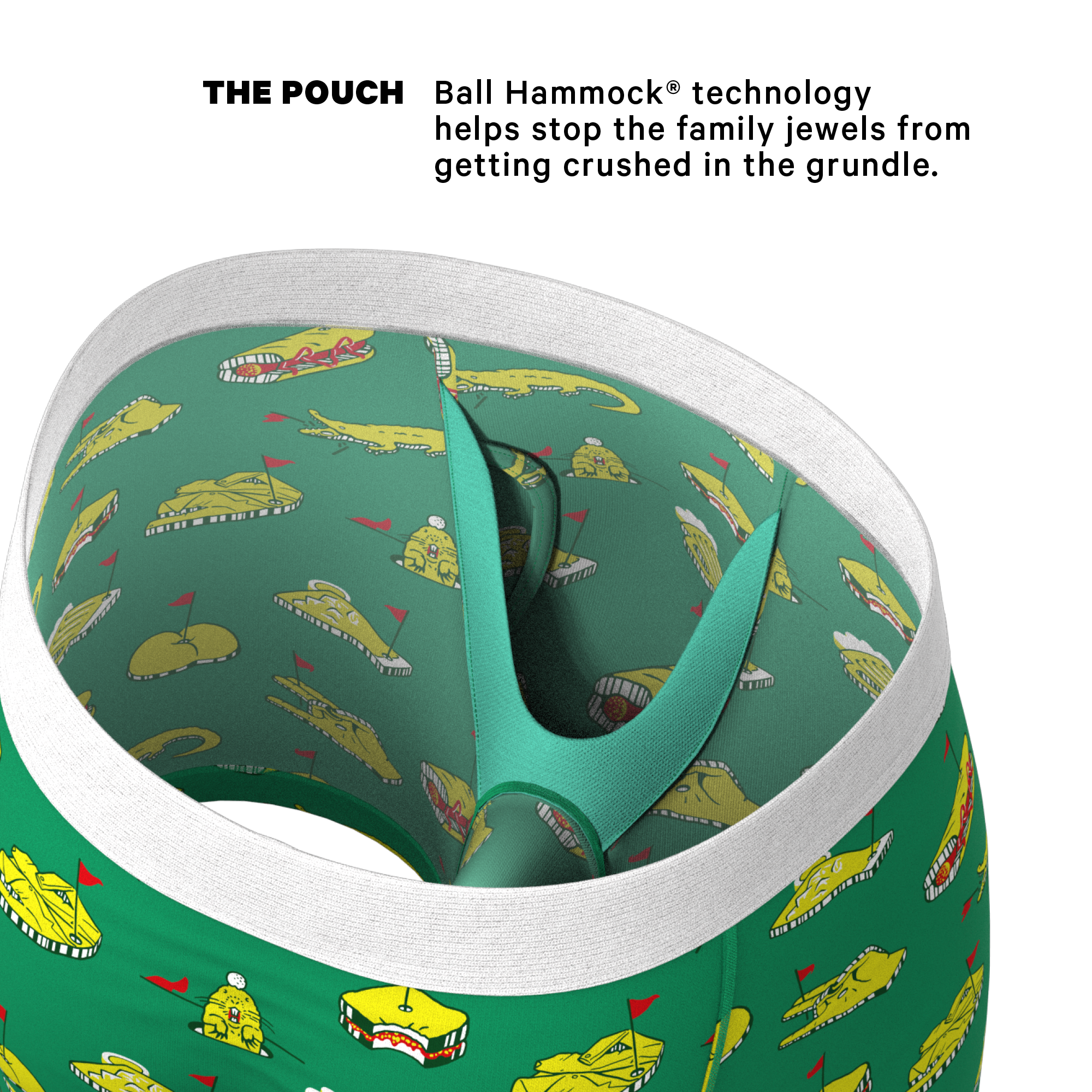The 19th Hole | Golf Tournament Holes Ball Hammock® Pouch Underwear With Fly - Shinesty