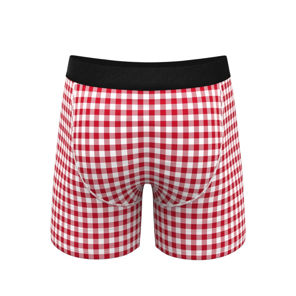 The Hot Diggity | Corn Dog Ball Hammock® Pouch Underwear With Fly - Shinesty