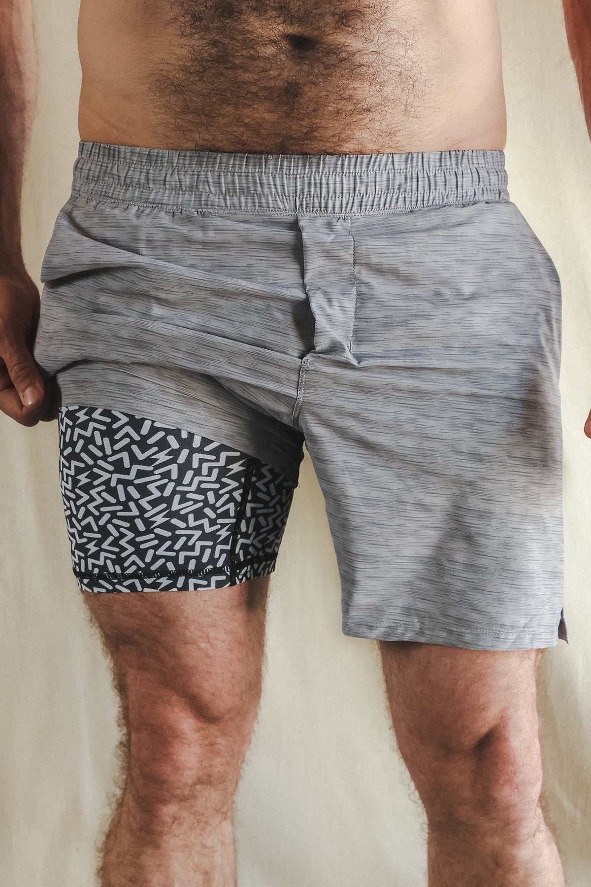 The Junk Trunks | Grey Ball Hammock® 7 Inch Athletic Shorts - Shinesty