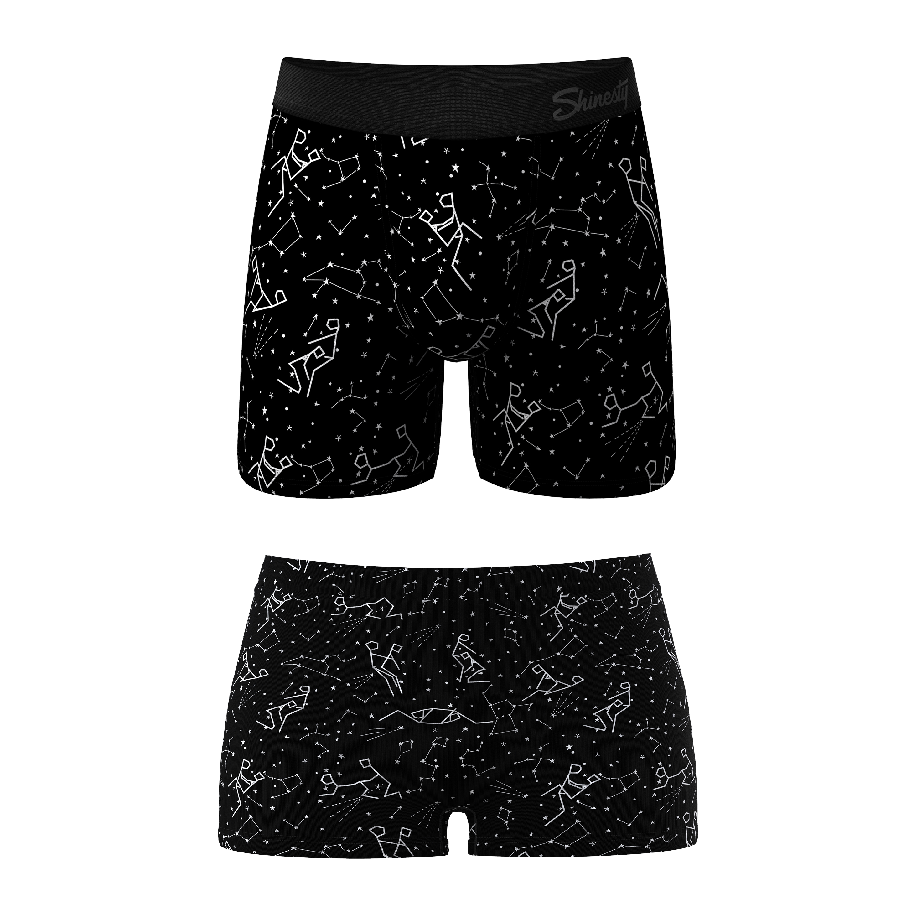 The Big Bang | Constellation Ball Hammock® Boxer and Boyshort Matching Underwear Pack - Shinesty
