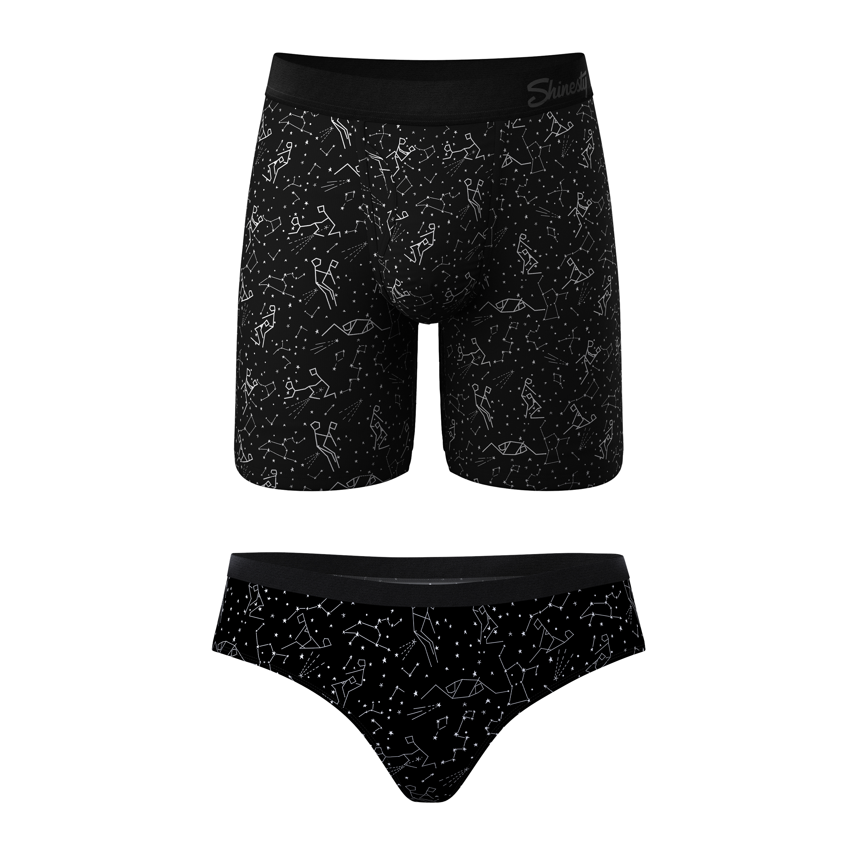 The Big Bang | Constellation Long Ball Hammock® Boxer With Fly and Cheeky Matching Underwear Pack - Shinesty