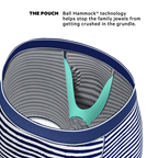 The Sailor | Nautical Stripe Ball Hammock® Pouch Underwear With Fly - Shinesty