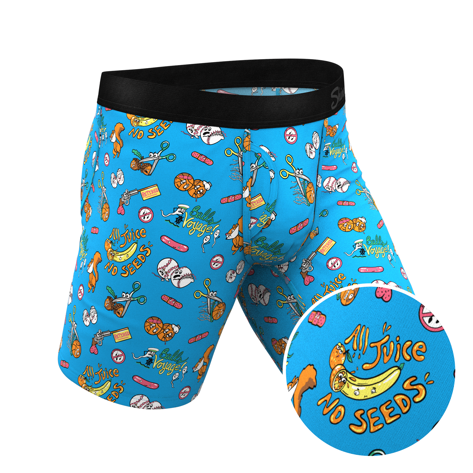 The Balls Voyage | Vasectomy Ball Hammock® Boxer - Long Leg - Shinesty