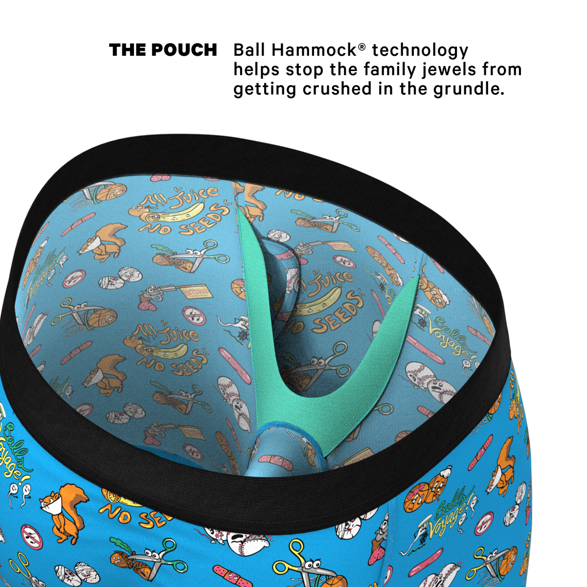 The Balls Voyage | Vasectomy Ball Hammock® Boxer - Long Leg - Shinesty