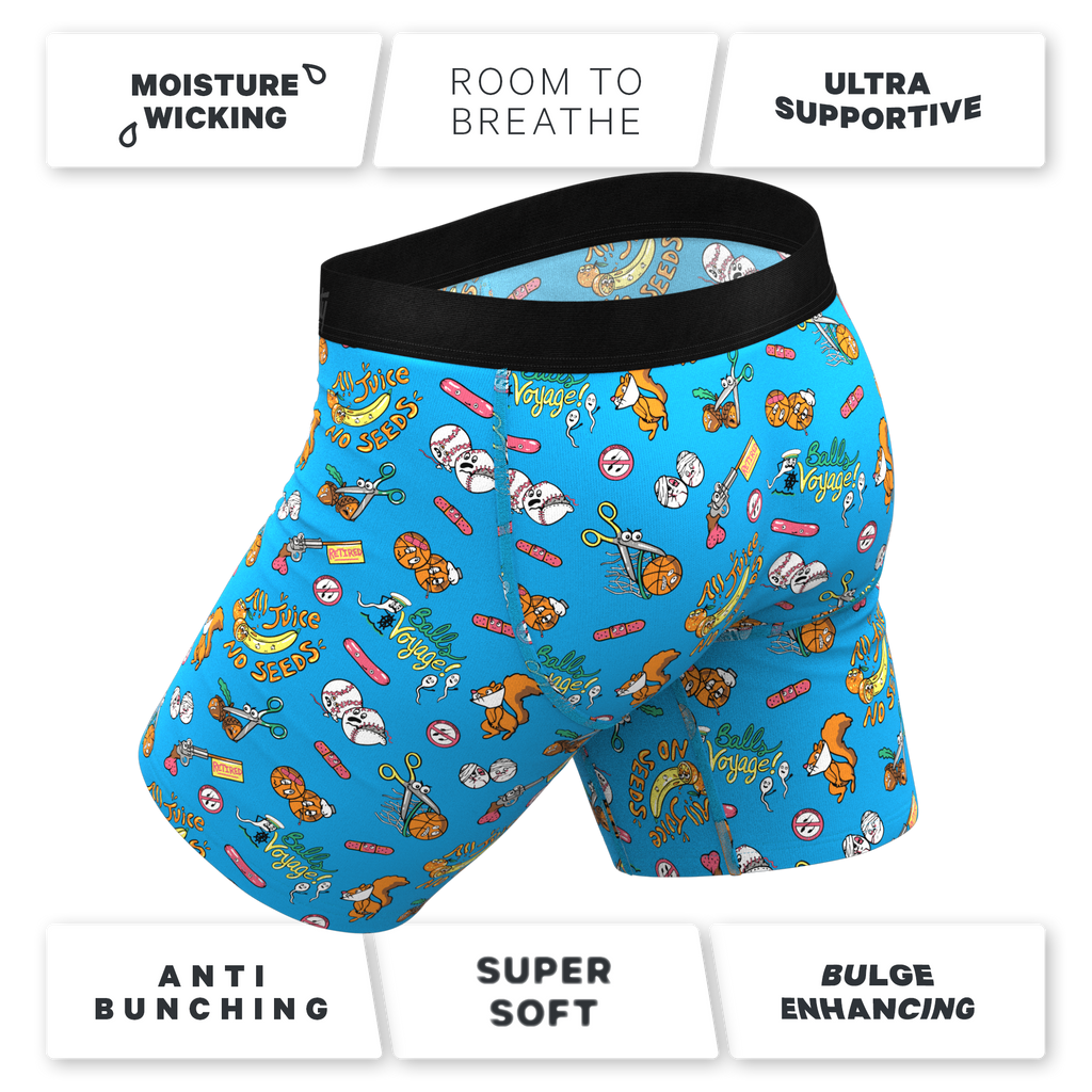 The Balls Voyage | Vasectomy Ball Hammock® Boxer - Long Leg - Shinesty