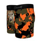 The Bambi Bunchers | Camo Deer Youth Boxer Briefs - Shinesty