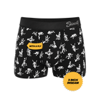 The Bare Back Bones | Glow in the Dark Skeletons Ball Hammock® Pouch Trunks Underwear - Shinesty