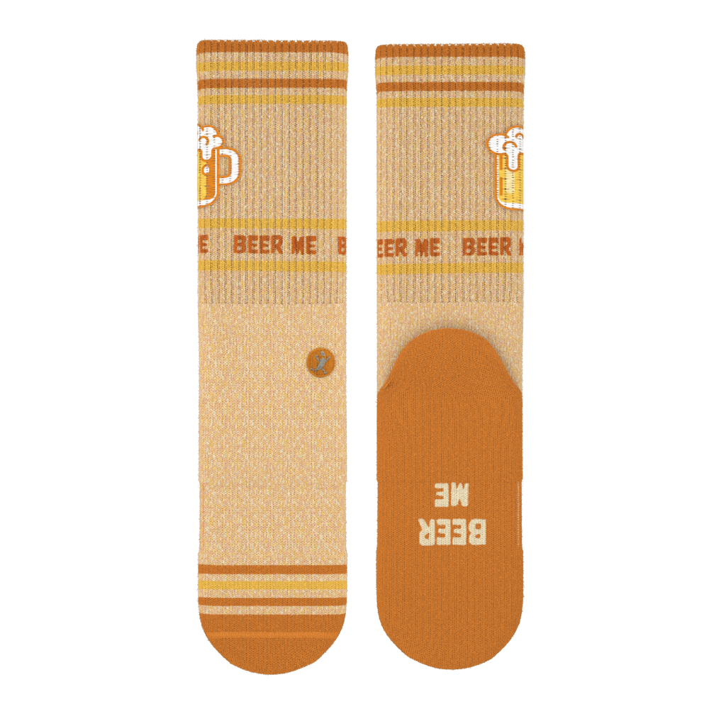 The Barley Pop | Beer Heel Hammock™ Crew Socks - Shinesty