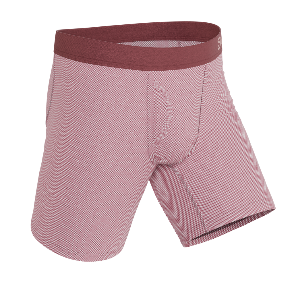 The Bell Pep | Red Chambray Ball Hammock® Boxer - Long Leg - Shinesty