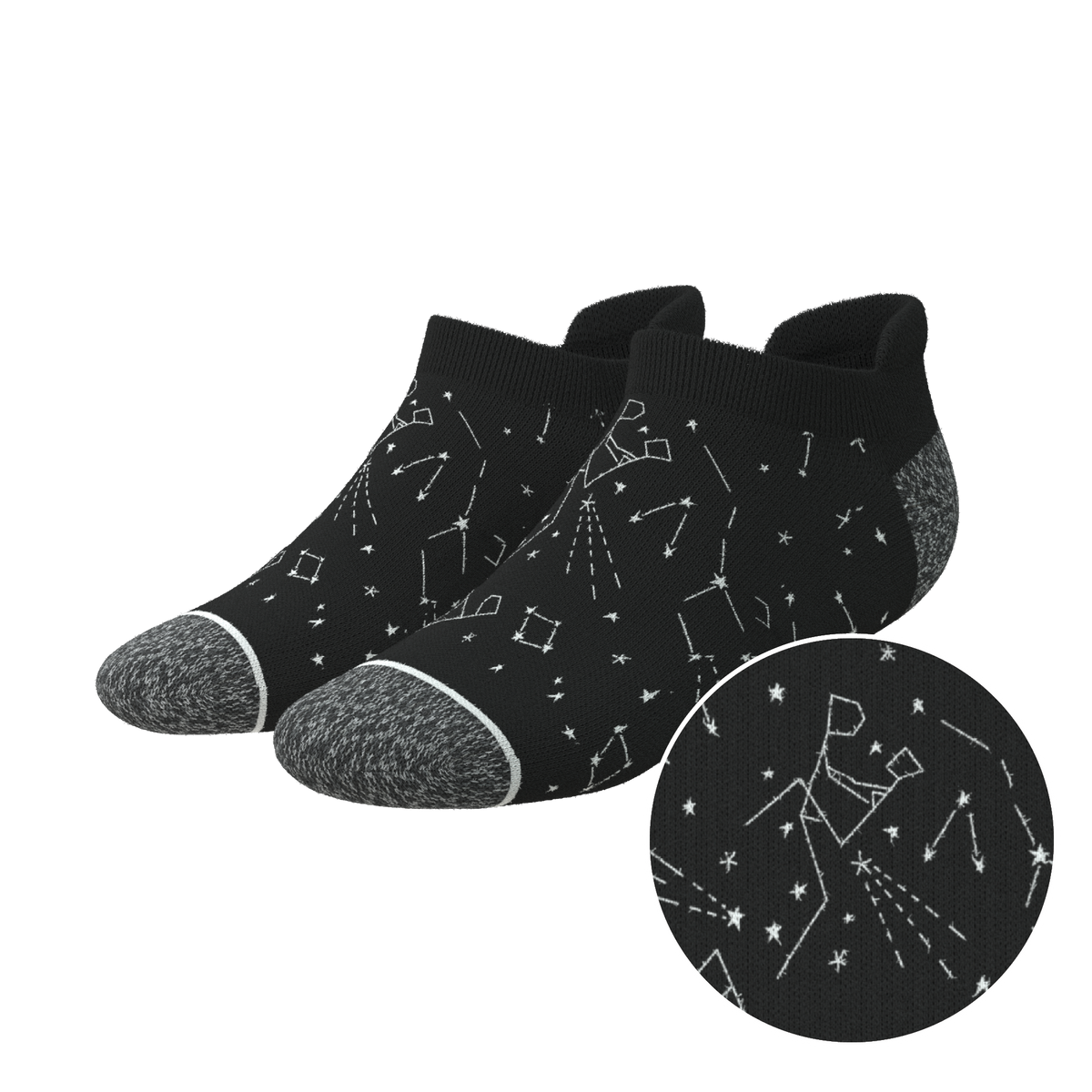 The Big Bang | Constellation Heel Hammock™ Ankle Socks - Shinesty