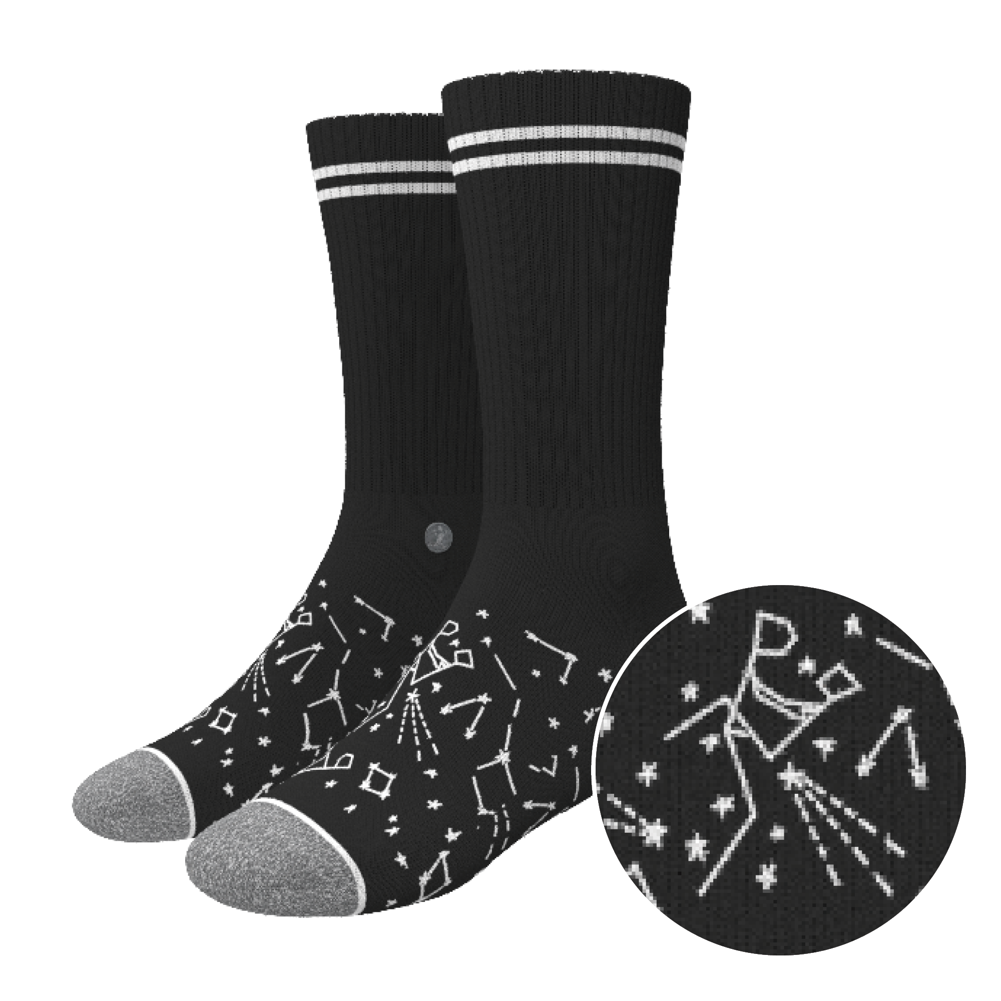The Big Bang | Constellation Heel Hammock™ Crew Socks - Shinesty