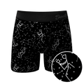 The Big Bang | Glow In The Dark Constellation Ball Hammock® Pouch Underwear With Fly - Shinesty