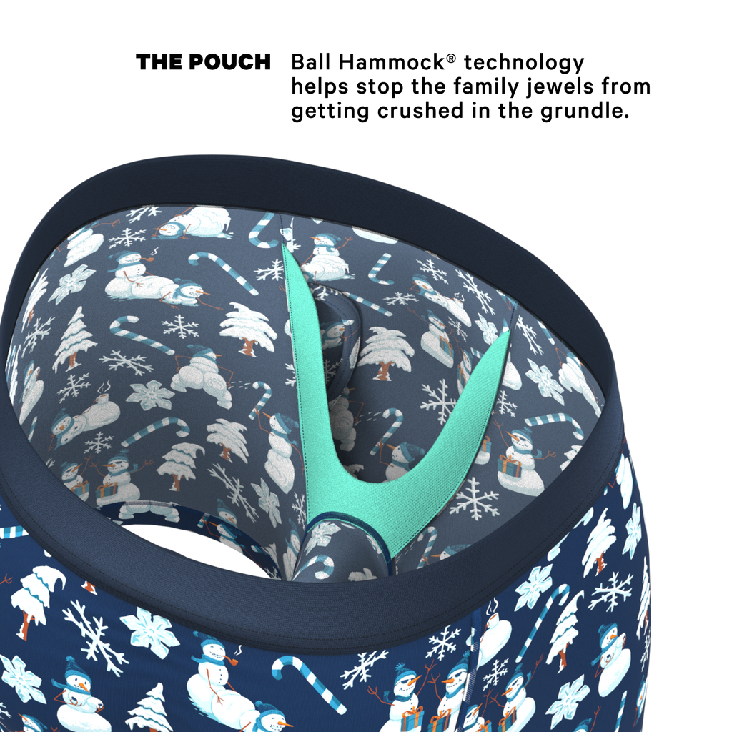 The Big Blizzard | Naughty Snowmen Ball Hammock® Pouch Underwear With Fly - Shinesty
