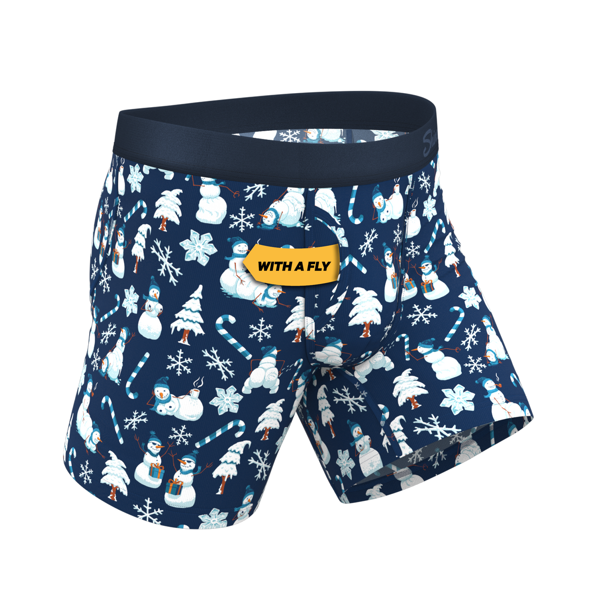 The Big Blizzard | Naughty Snowmen Ball Hammock® Pouch Underwear With Fly - Shinesty