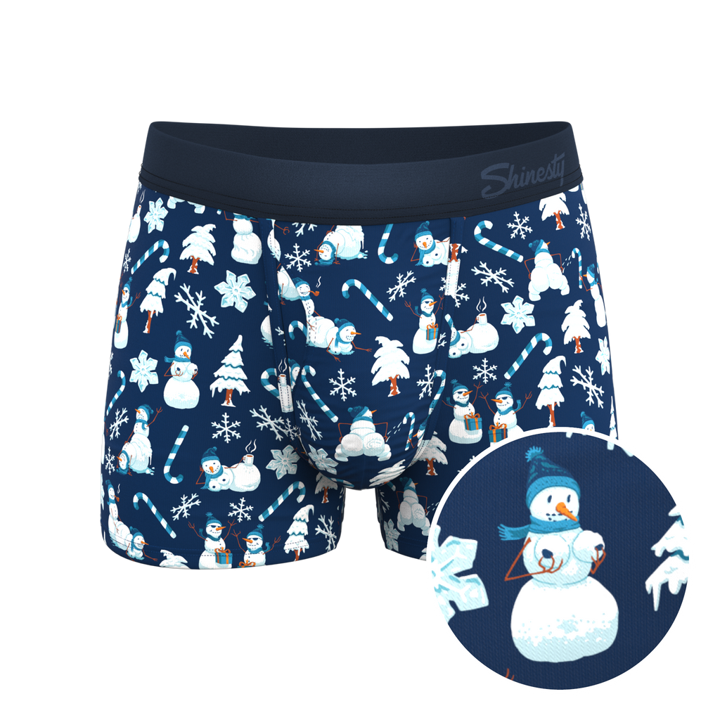 The Big Blizzard | Naughty Snowmen Ball Hammock® Pouch Trunks Underwear - Shinesty