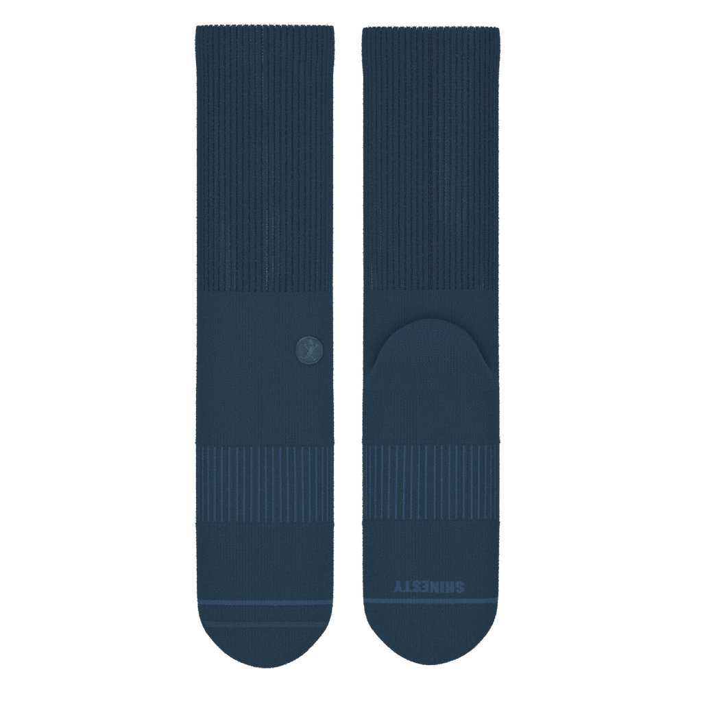 The Big Blue | Navy Heel Hammock™ Crew Socks - Shinesty