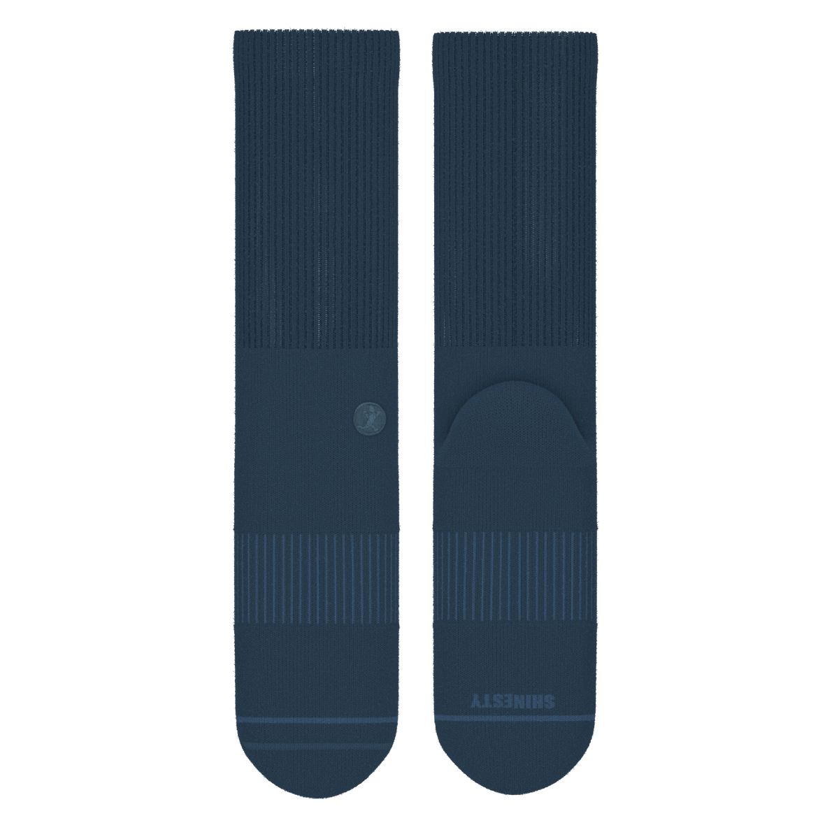 The Big Blue | Navy Heel Hammock™ Crew Socks - Shinesty