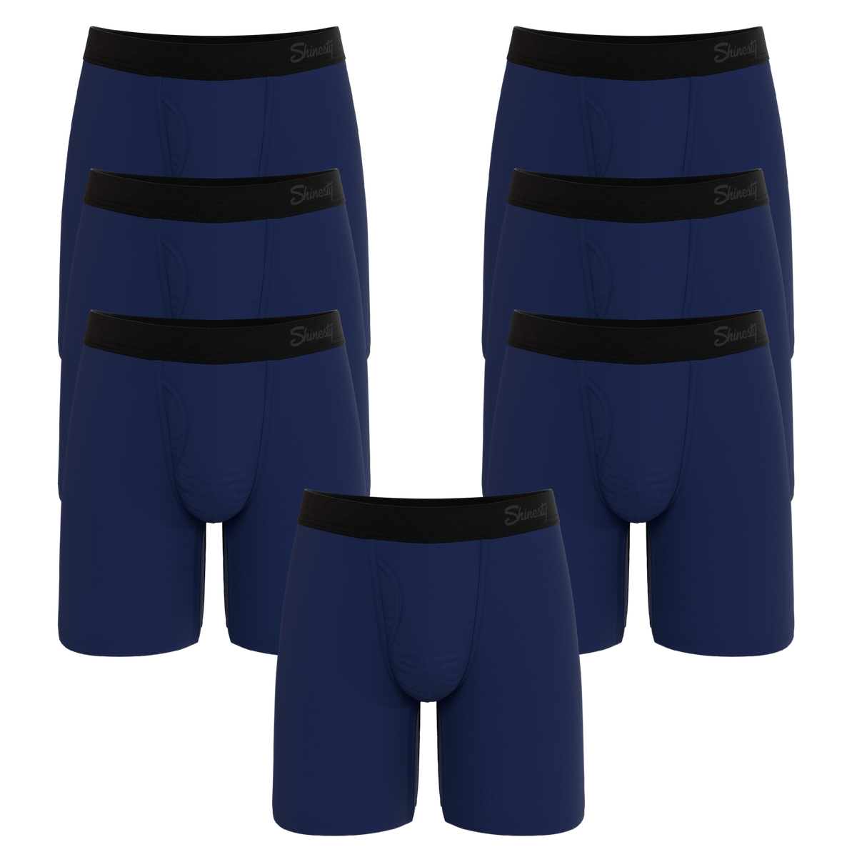The Big Blue | Long Leg Ball Hammock® Pouch Underwear With Fly 7 Pack - Shinesty
