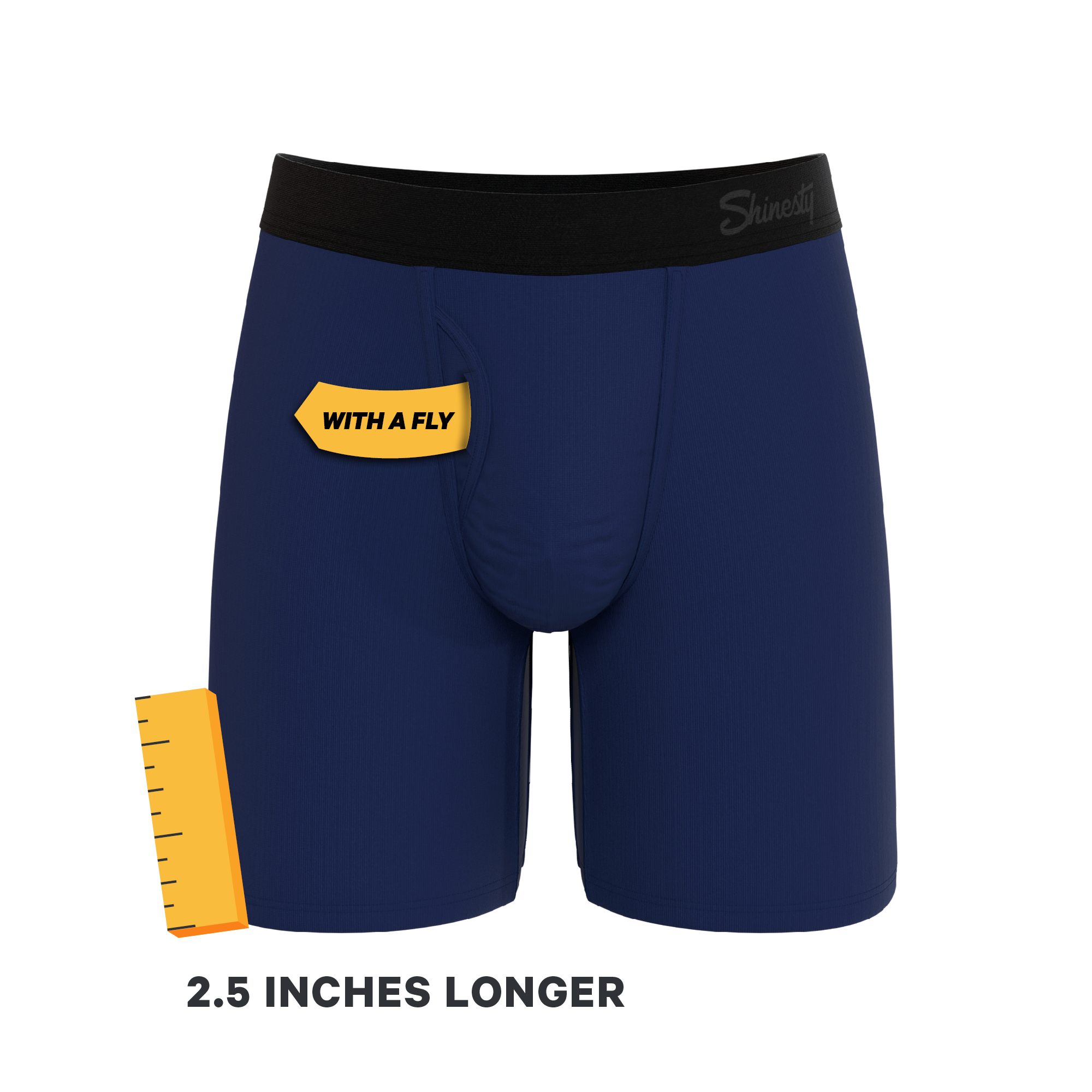 The Big Blue | Long Leg Ball Hammock® Pouch Underwear With Fly 7 Pack - Shinesty