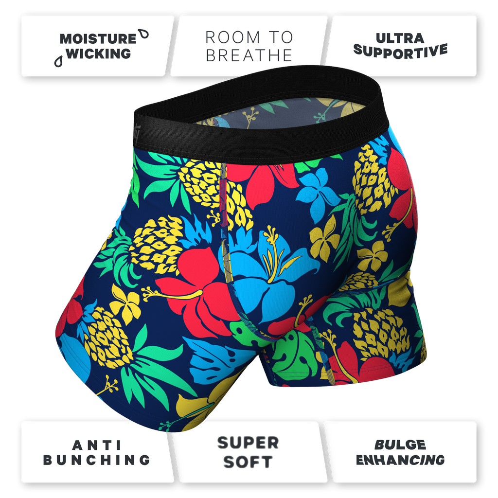 The Big Kahunas | Hawaiian Print Ball Hammock® Pouch Underwear - Shinesty