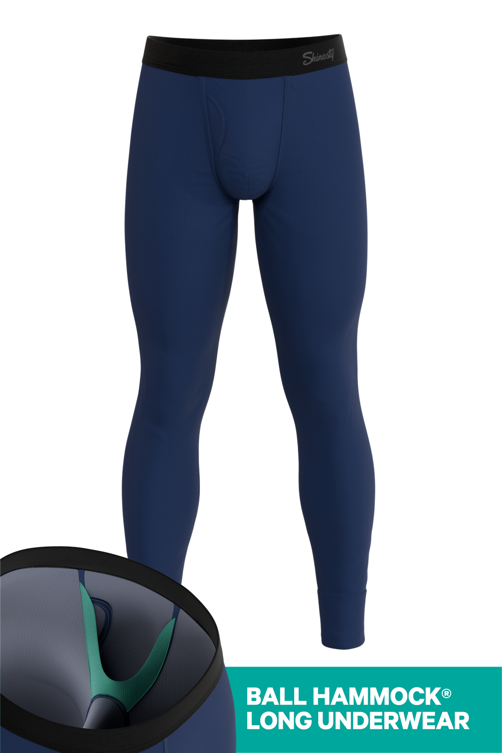The Big Blue | Navy Ball Hammock® Long Johns - Shinesty