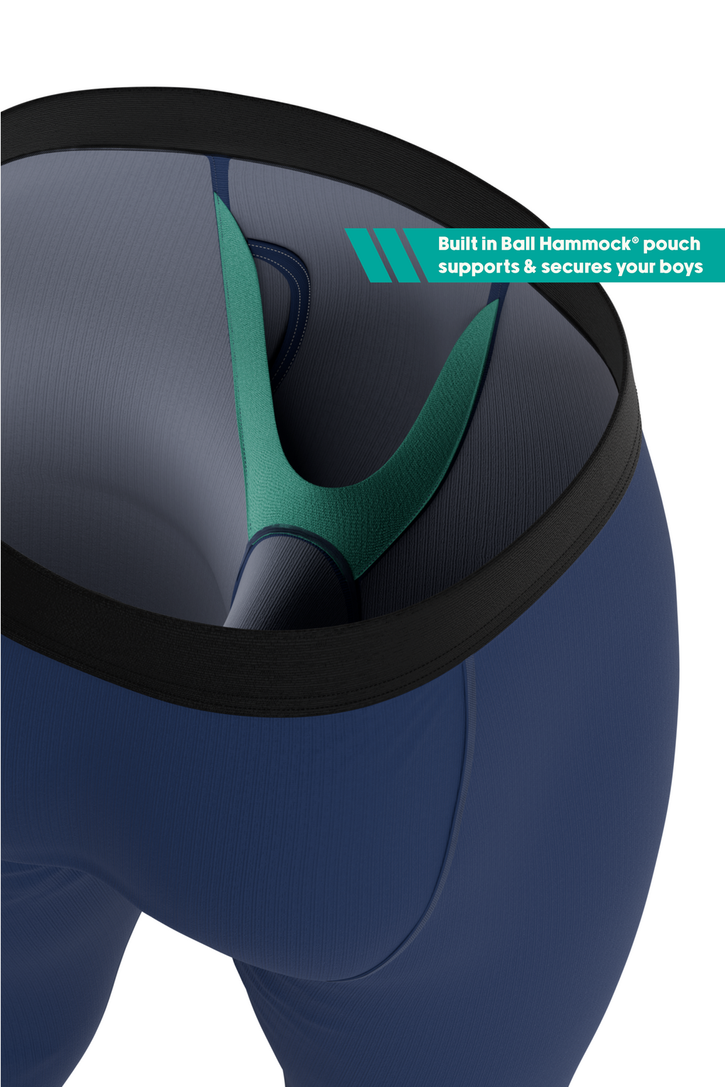 The Big Blue | Navy Ball Hammock® Long Johns - Shinesty
