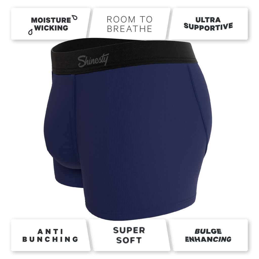 The Big Blue | Navy Ball Hammock® Pouch Trunks Underwear - Shinesty