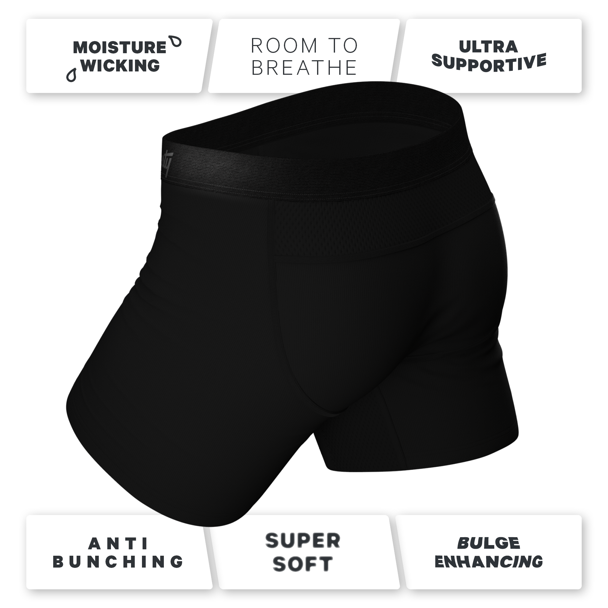 The Black Tie Wedding | Ball Hammock® Pouch Underwear with Fly 3 Pack - Shinesty