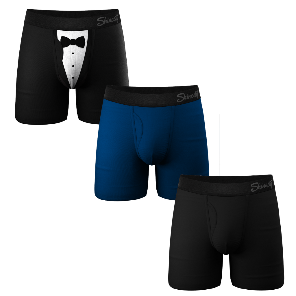 The Black Tie Wedding | Ball Hammock® Pouch Underwear with Fly 3 Pack - Shinesty
