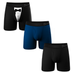 The Black Tie Wedding | Ball Hammock® Pouch Underwear with Fly 3 Pack - Shinesty