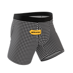 The Blackberry Bramble | Window Pane Ball Hammock® Pouch Underwear With Fly - Shinesty