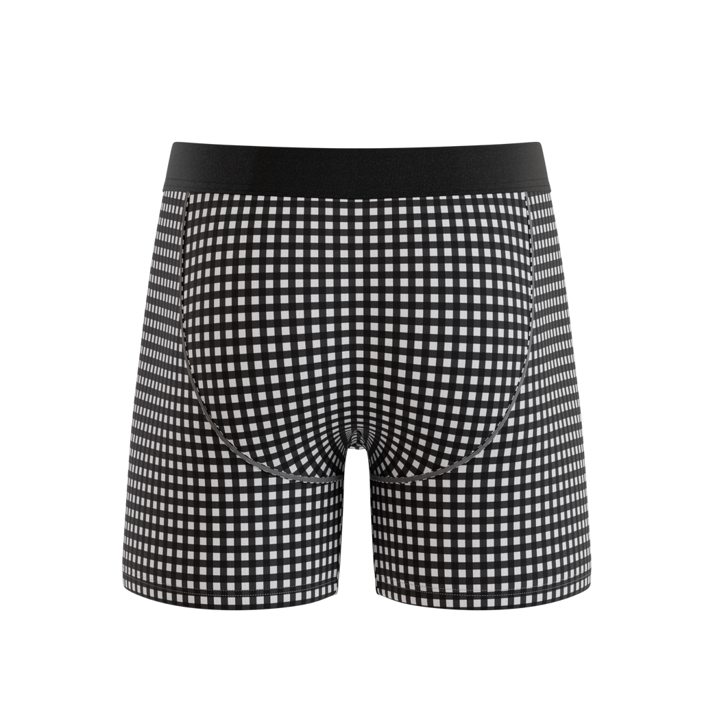 The Blackberry Bramble | Window Pane Ball Hammock® Pouch Underwear With Fly - Shinesty