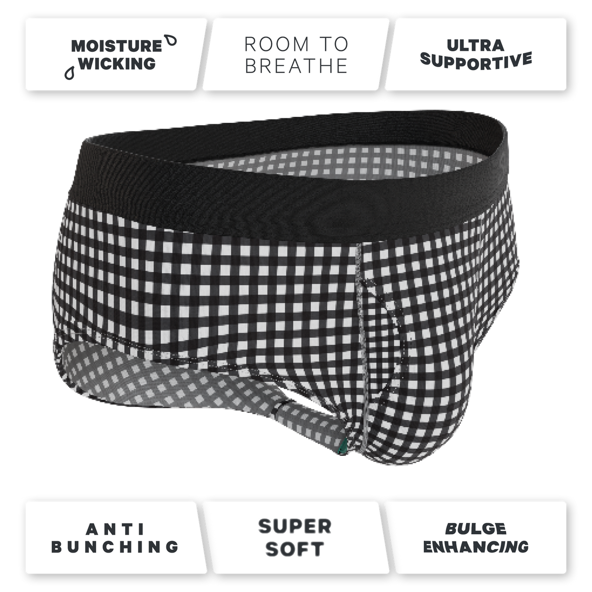 The Blackberry Bramble | Window Pane Ball Hammock® Pouch Underwear Briefs - Shinesty