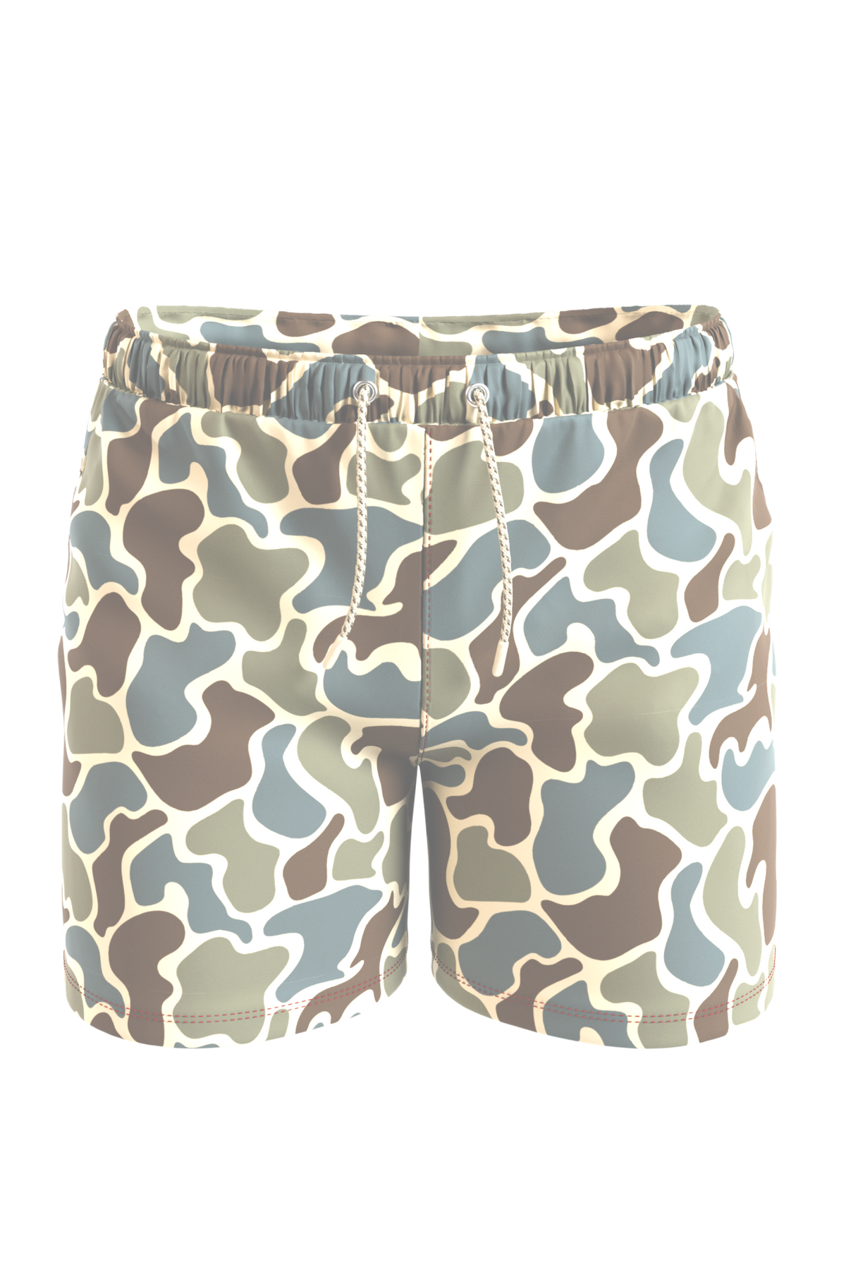 The Blender | Grey Duck Camo Ball Hammock® Pouch 8" Swim Trunks - Shinesty