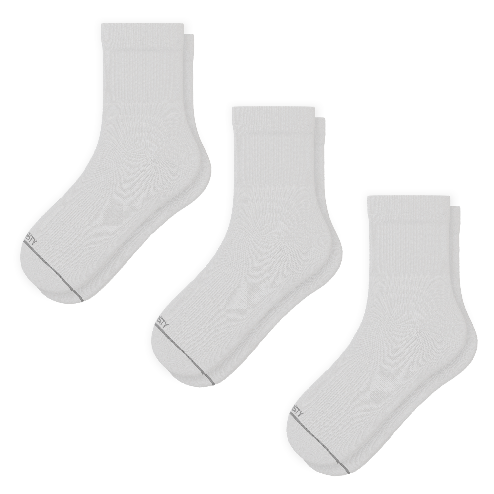 The Blizzard | Heel Hammock™ Quarter Crew Socks 3 Pack - Shinesty