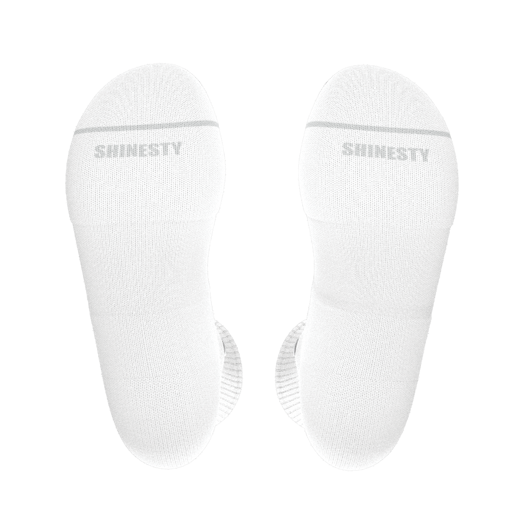 The Blizzard | Plain White Heel Hammock™ Crew Socks - Shinesty