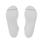 The Blizzard | Plain White Heel Hammock™ Quarter Crew Socks - Shinesty