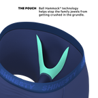The Bloom Moon | Tonal Navy Ball Hammock® Pouch Underwear - Shinesty