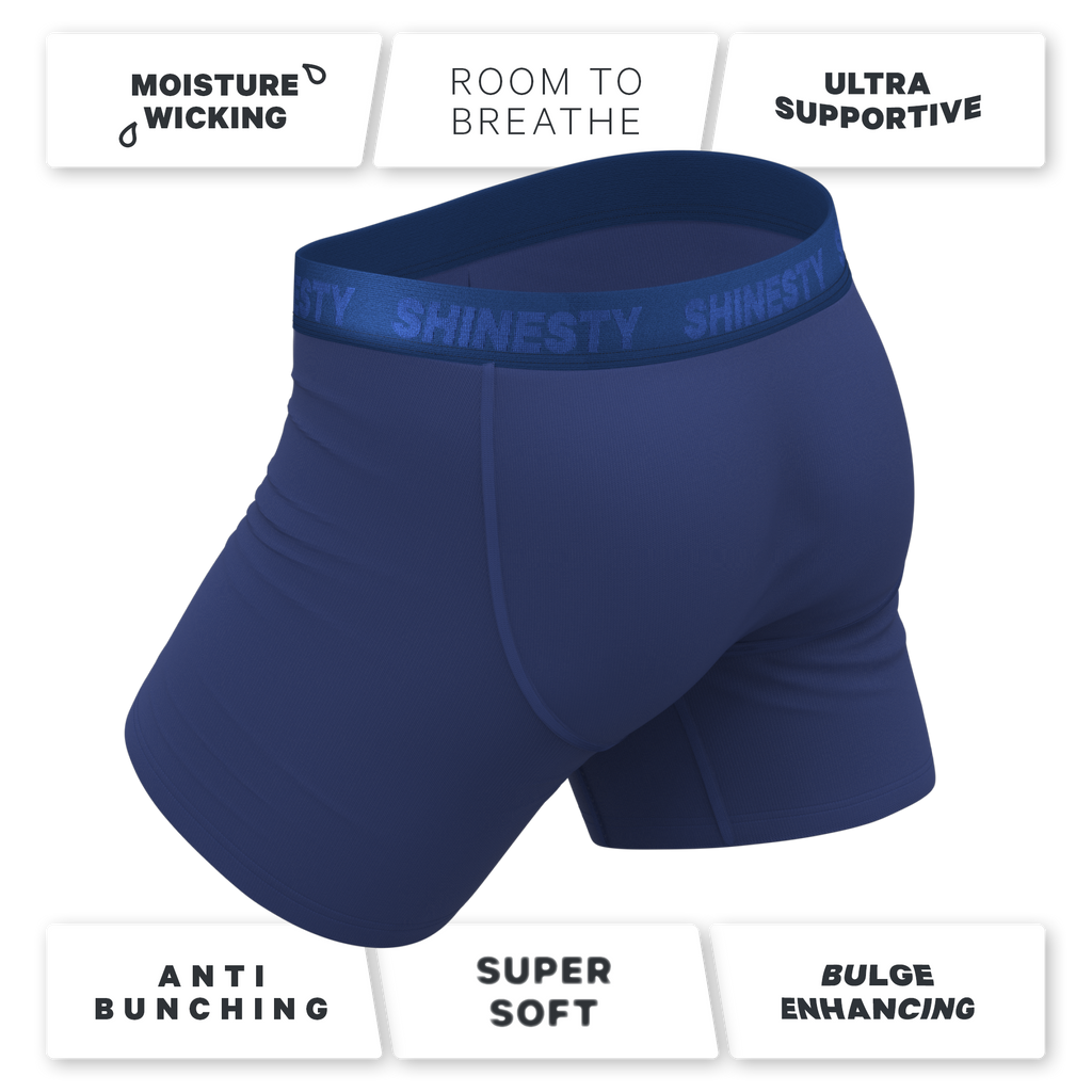 The Bloom Moon | Tonal Navy Ball Hammock® Pouch Underwear - Shinesty