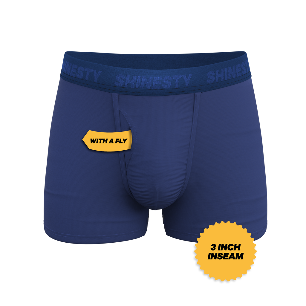 The Bloom Moon | Tonal Navy Ball Hammock® Pouch Trunks Underwear - Shinesty