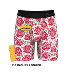 The Bloom With A View | Naughty Roses Ball Hammock® Boxer - Long Leg - Shinesty