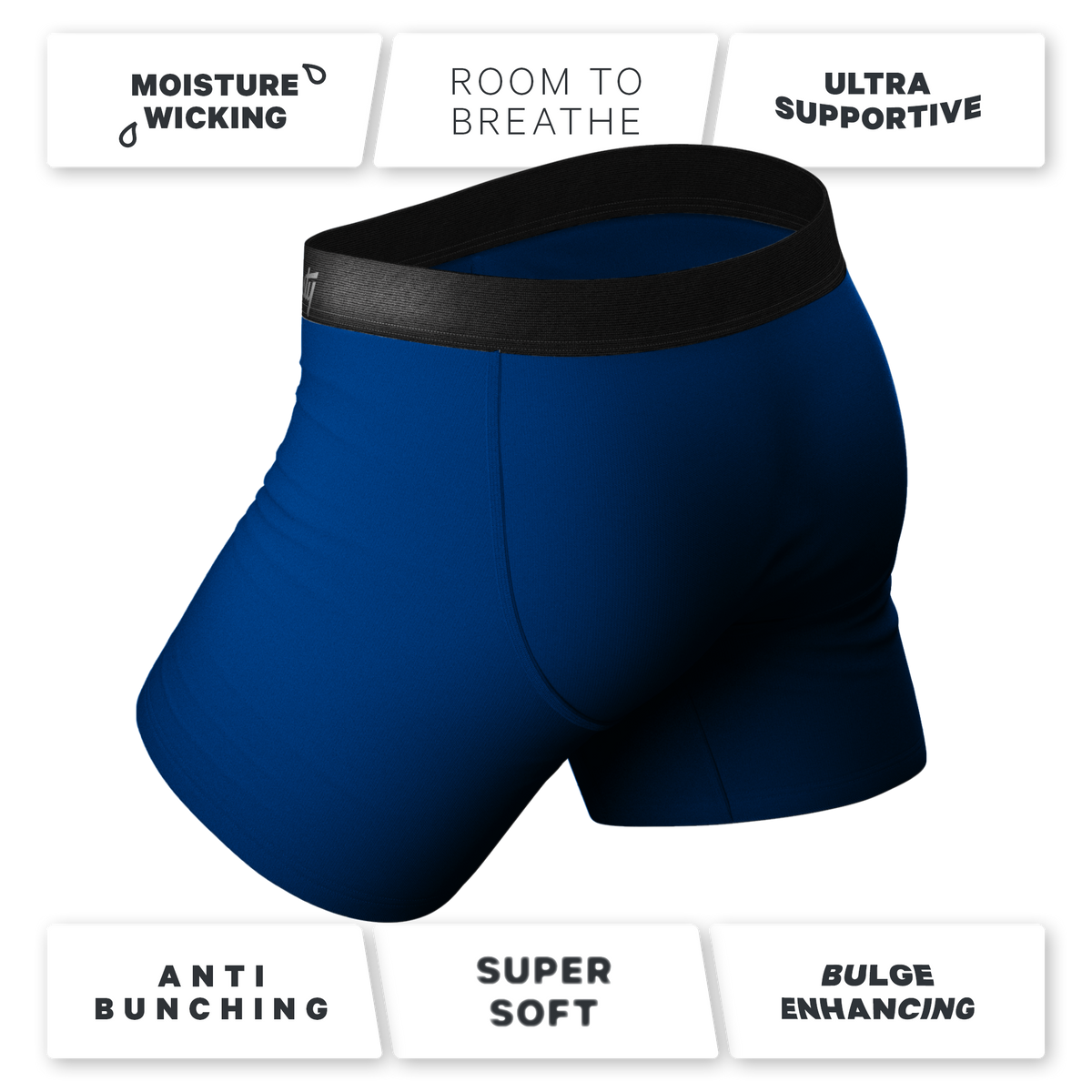 The Blue Man Group | Ball Hammock® Pouch Underwear With Fly 5 Pack - Shinesty