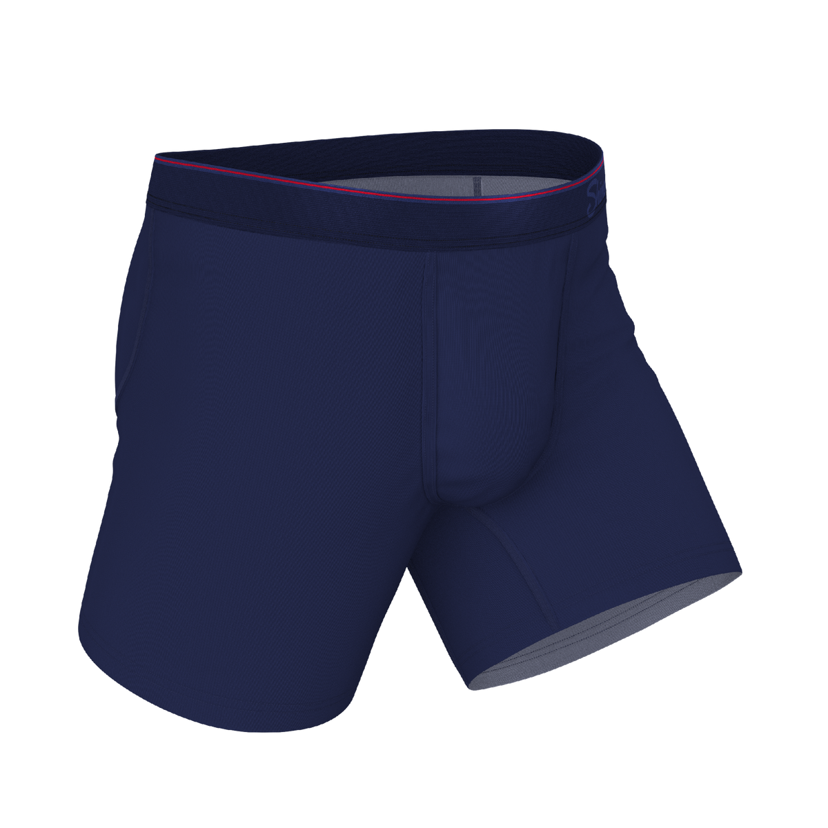The Blueberry Pie | Red Tip Navy Ball Hammock® Pouch Underwear - Shinesty