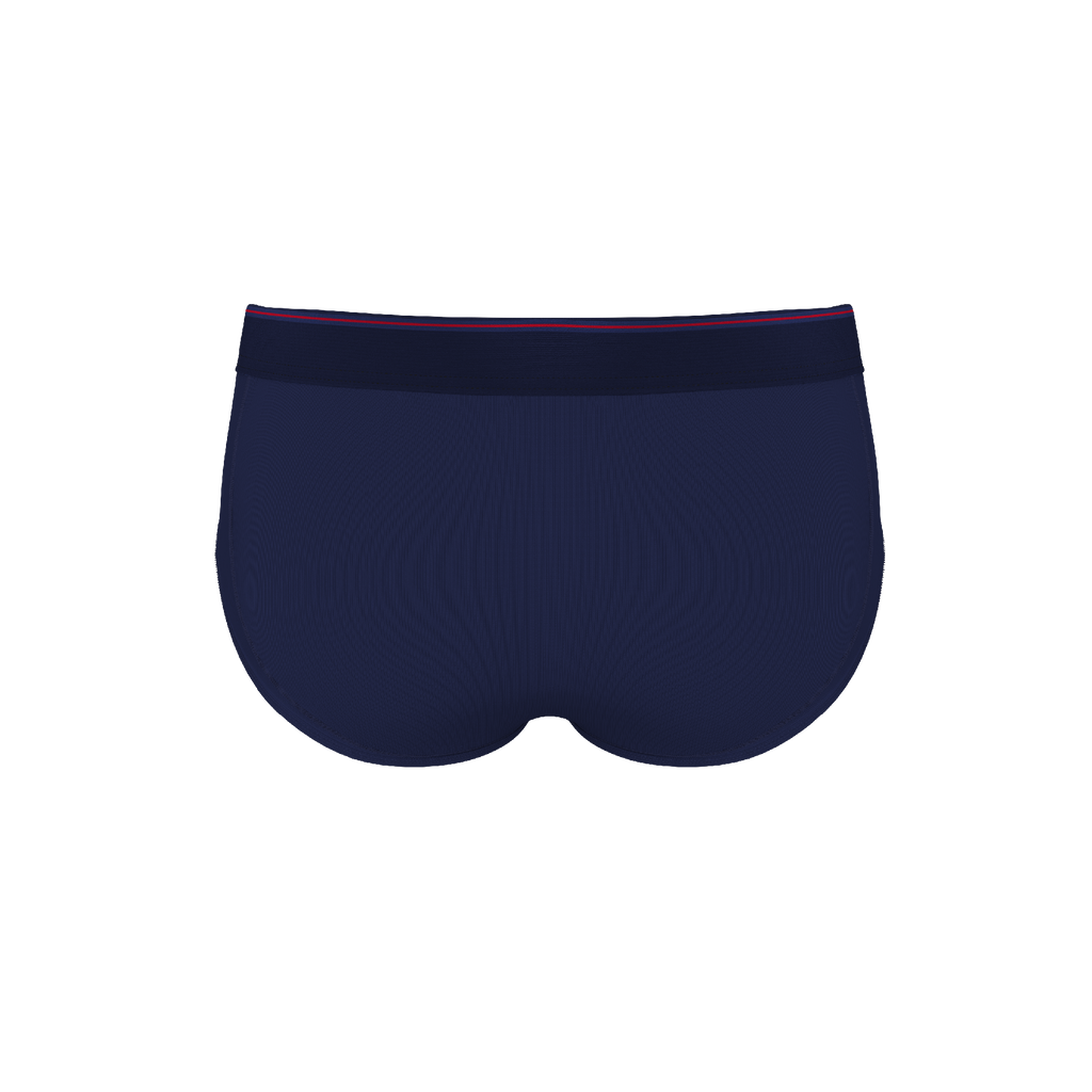 The Blueberry Pie | Red Tip Navy Ball Hammock® Pouch Underwear Briefs - Shinesty