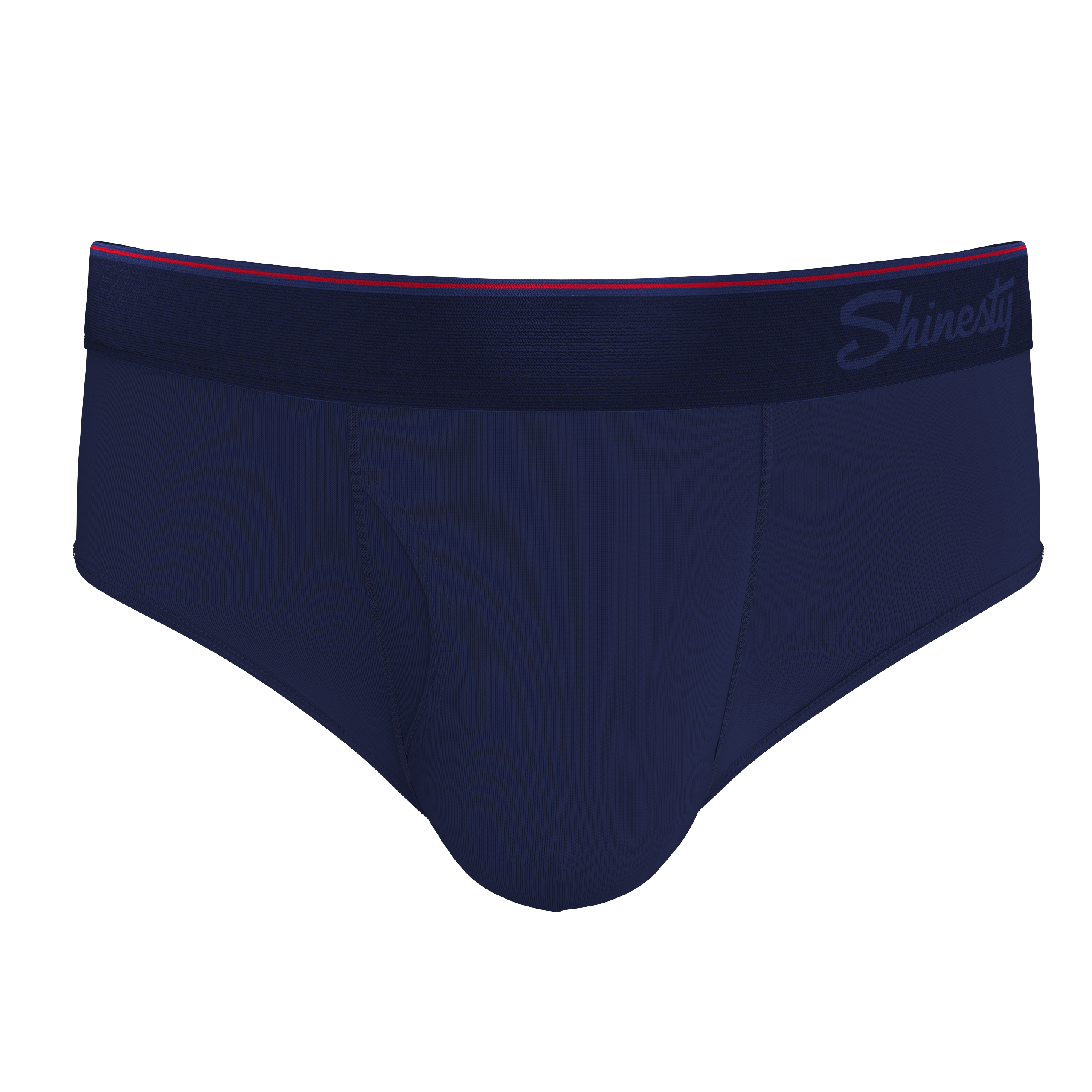 The Blueberry Pie | Red Tip Navy Ball Hammock® Pouch Underwear Briefs - Shinesty
