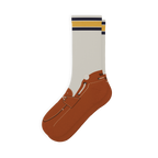 The Boat's Rockin' | Boat Shoe Heel Hammock™ Crew Socks - Shinesty